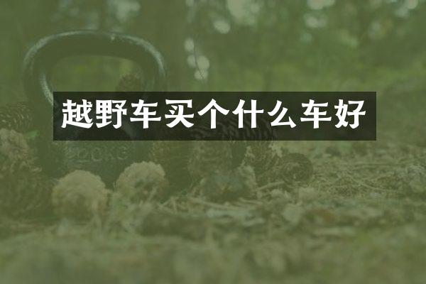 越野车买个什么车好