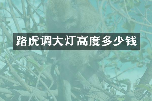 路虎调大灯高度多少钱