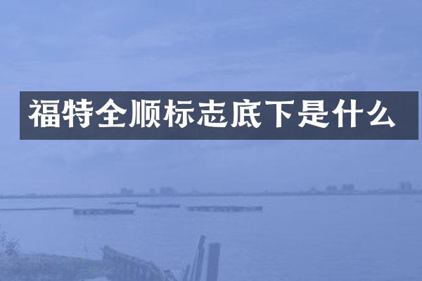 福特全顺标志底下是什么