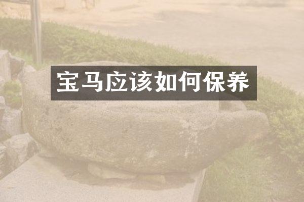 宝马应该如何保养