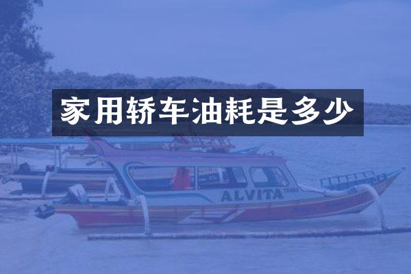 家用轿车油耗是多少