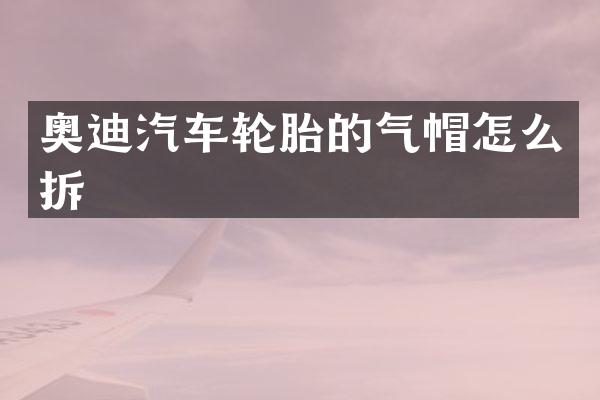 奥迪汽车轮胎的气帽怎么拆
