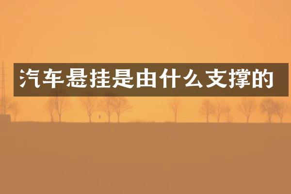 汽车悬挂是由什么支撑的
