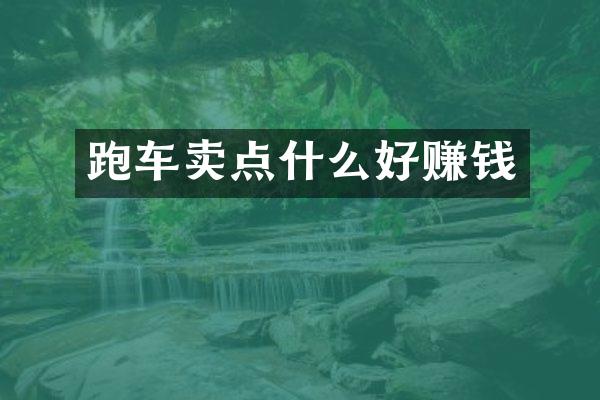 跑车卖点什么好赚钱
