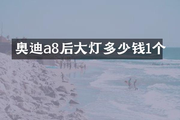 奥迪a8后大灯多少钱1个