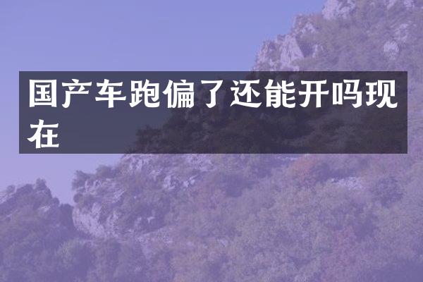 国产车跑偏了还能开吗现在