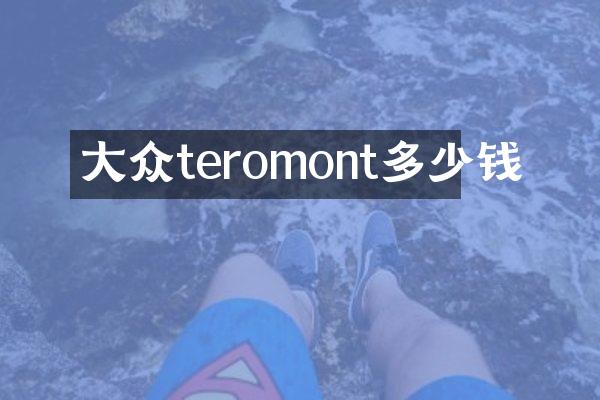 大众teromont多少钱