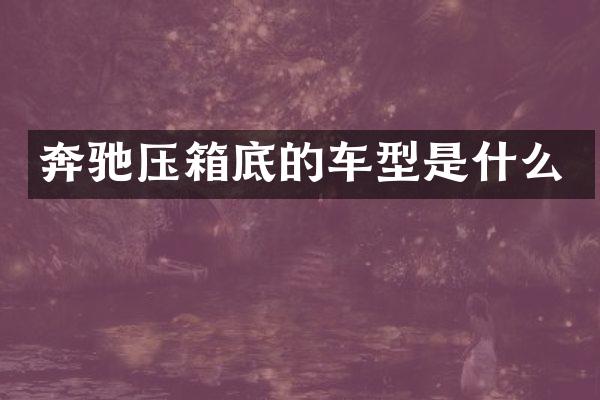 奔驰压箱底的车型是什么