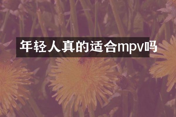 年轻人真的适合mpv吗
