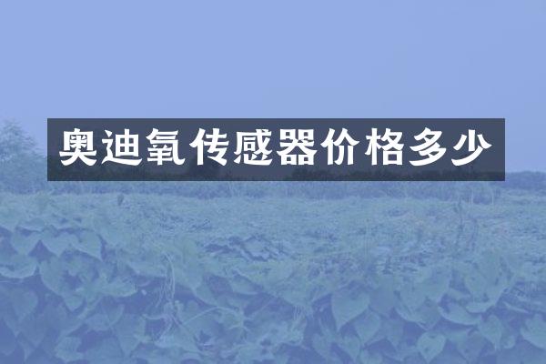 奥迪氧传感器价格多少