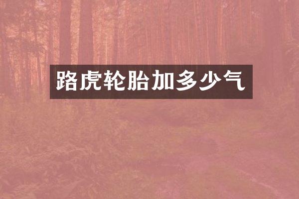路虎轮胎加多少气