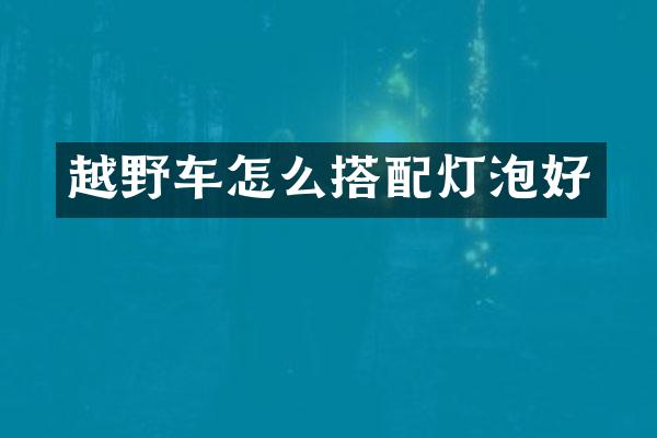 越野车怎么搭配灯泡好