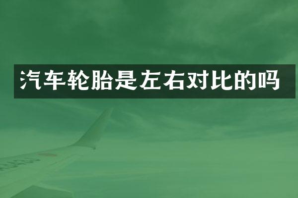 汽车轮胎是左右对比的吗