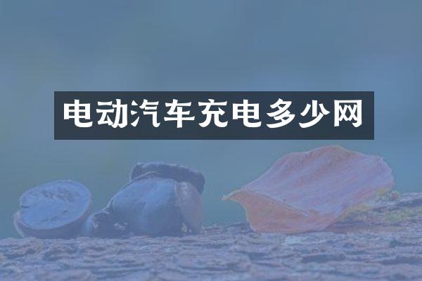 电动汽车充电多少网