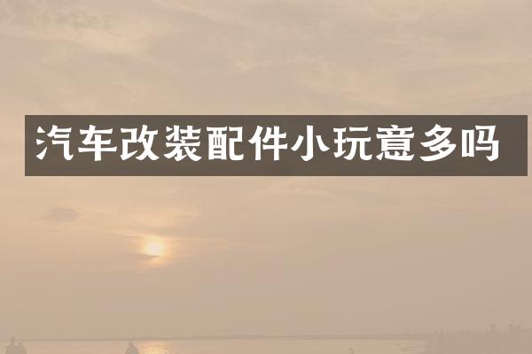 汽车改装配件小玩意多吗