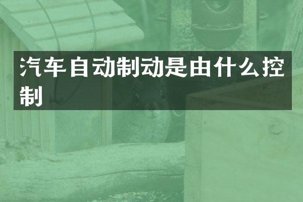 汽车自动制动是由什么控制