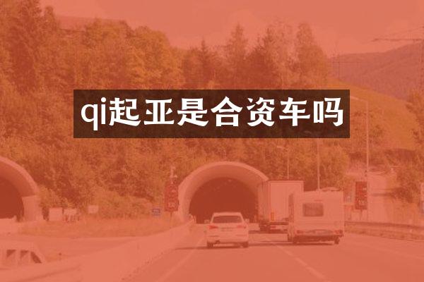 qi起亚是合资车吗
