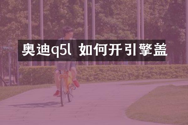 奥迪q5l 如何开引擎盖