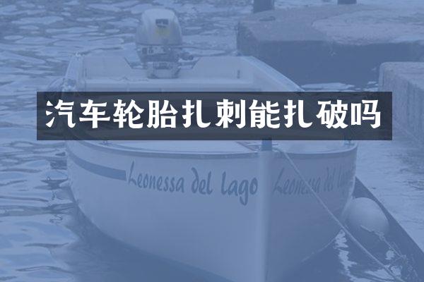 汽车轮胎扎刺能扎破吗