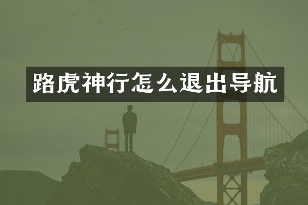 路虎神行怎么退出导航