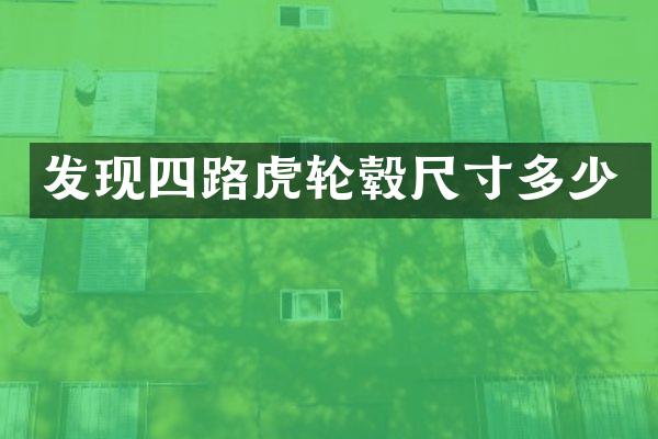 发现四路虎轮毂尺寸多少