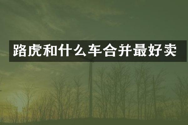 路虎和什么车合并最好卖