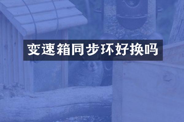 变速箱同步环好换吗