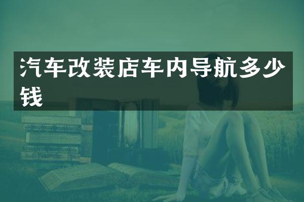 汽车改装店车内导航多少钱