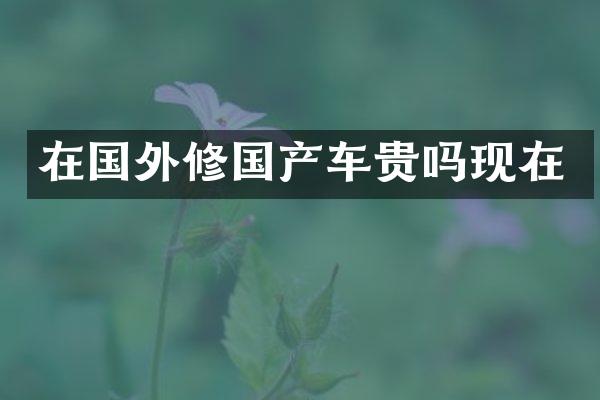 在国外修国产车贵吗现在