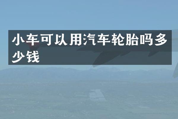 小车可以用汽车轮胎吗多少钱