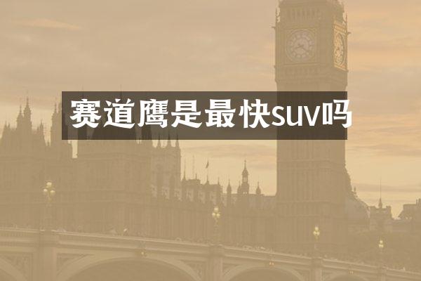 赛道鹰是最快suv吗