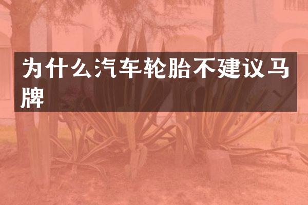 为什么汽车轮胎不建议马牌