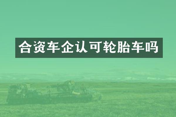 合资车企认可轮胎车吗