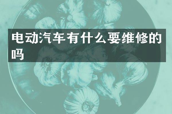 电动汽车有什么要维修的吗
