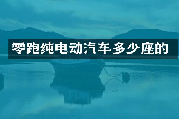 零跑纯电动汽车多少座的