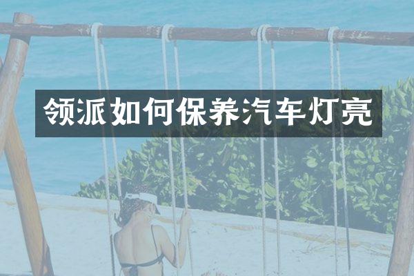 领派如何保养汽车灯亮