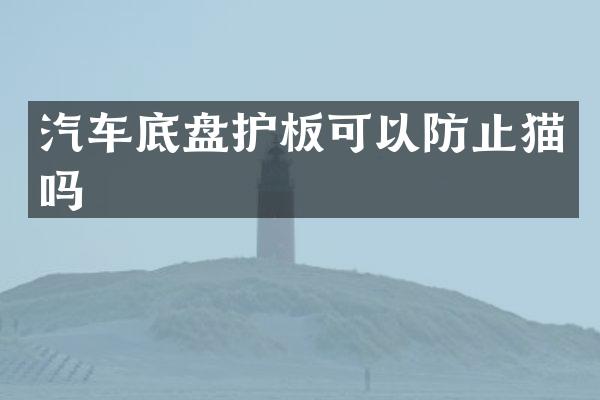 汽车底盘护板可以防止猫吗