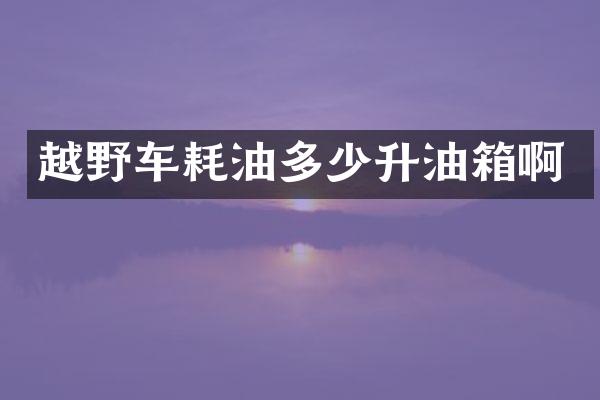 越野车耗油多少升油箱啊