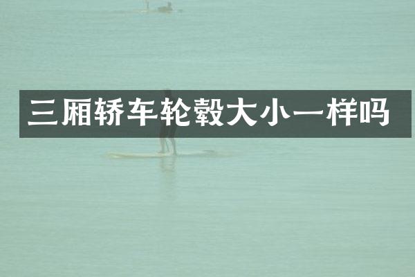 三厢轿车轮毂大小一样吗