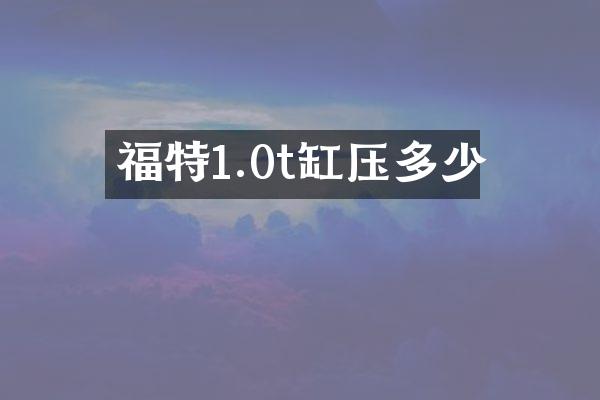 福特1.0t缸压多少