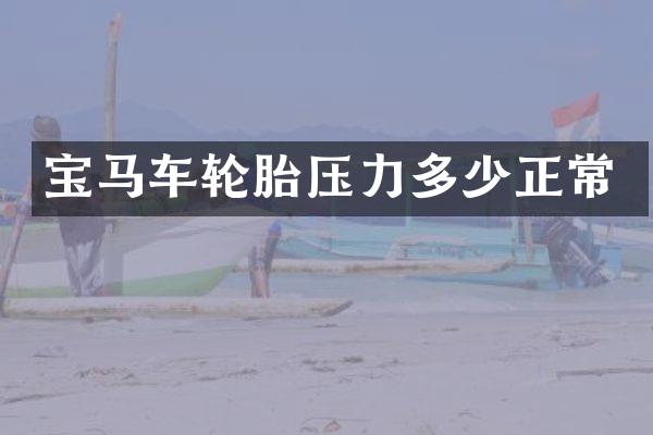 宝马车轮胎压力多少正常
