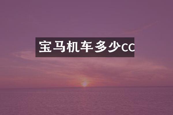 宝马机车多少cc