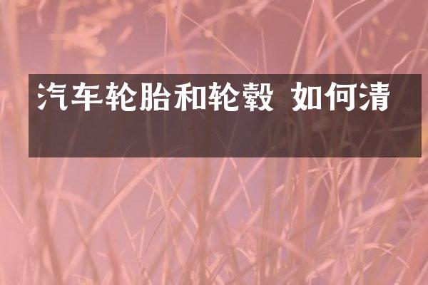 汽车轮胎和轮毂 如何清洗