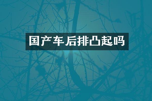 国产车后排凸起吗