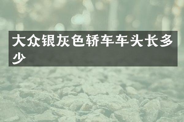 大众银灰色轿车车头长多少