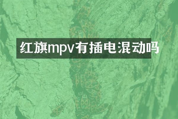 红旗mpv有插电混动吗