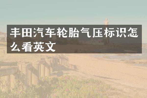 丰田汽车轮胎气压标识怎么看英文
