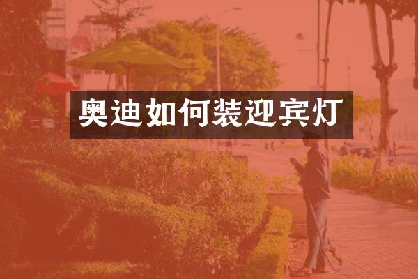 奥迪如何装迎宾灯