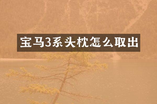 宝马3系头枕怎么取出
