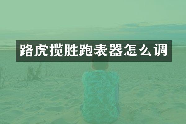 路虎揽胜跑表器怎么调